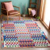 Safavieh Aspen Hand Made Area Rug, Red / Blue Bohemian Style Non-shedding