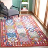 Safavieh Aspen Hand Made Area Rug, Red / Ivory Bohemian Style Non-shedding In Multi