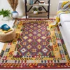 Safavieh Aspen Hand Made Area Rug, Red / Yellow Bohemian Style Non-shedding In Multi