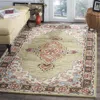 Safavieh Aspen Hand Made Area Rug, Sage / Brown Traditional Style Non-shedding In Multi
