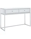 Safavieh Aster 2 Drawer Mirrored Desk In Silver