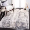 Safavieh Aston Machine Made Area Rug, Ivory / Grey Contemporary Style Easy Care In Gray