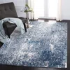Safavieh Aston Machine Made Area Rug, Navy / Grey Contemporary Style Easy Care
