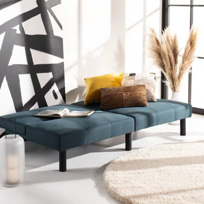 Safavieh Astoria Foldable Futon Bed In Blue