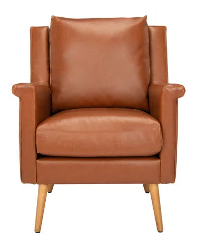 Safavieh Astrid Mid Century Arm Chair In Brown