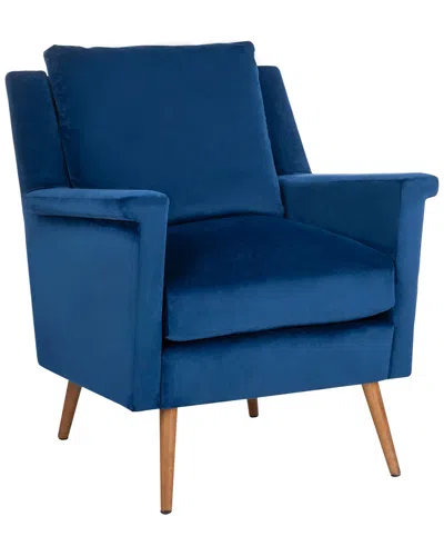 Safavieh Astrid Mid Century Arm Chair In Blue