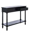 Safavieh Athena 2 Drawer Console Table In Black
