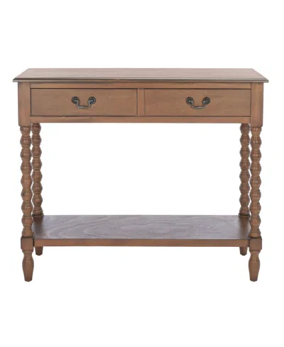 SAFAVIEH ATHENA 2 DRAWER CONSOLE TABLE