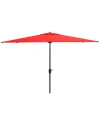 Safavieh Athens 6.5x10 Rect Umbrella In Red