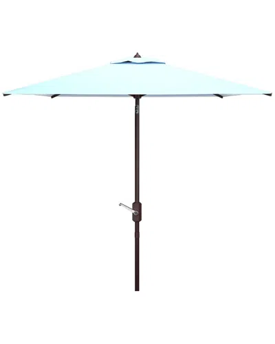Safavieh Athens 7.5' Square Umbrella In Blue