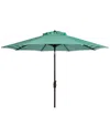 Safavieh Athens Inside Out Striped 9ft Crank Outdoor Auto Tilt Umbrella
