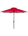 Safavieh Athens Inside Out Striped 9ft Crank Outdoor Auto Tilt Umbrella
