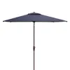 Safavieh Athens Rectangular Umbrella In Navy/white