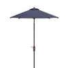 Safavieh Athens Square Umbrella In Navy/white