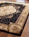 Safavieh Aubusson Night Rug, 3' X 12' In Black