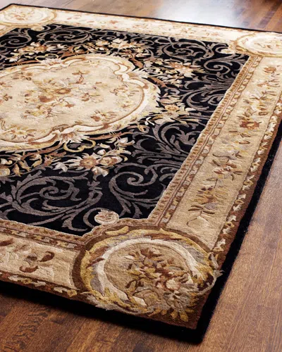 Safavieh Aubusson Night Rug, 3' X 12' In Black
