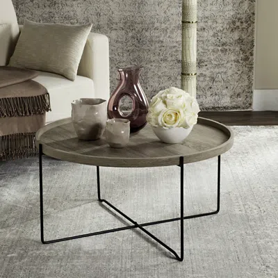 Safavieh Auden Retro Mid Century Wood Accent Table In Green