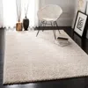 Safavieh August Shag Machine Made Area Rug, Beige Shag / Flokati Style Easy Care In Neutral