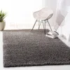 Safavieh August Shag Machine Made Area Rug, Grey Shag / Flokati Style Easy Care In Gray