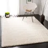 Safavieh August Shag Machine Made Area Rug, Ivory Shag / Flokati Style Easy Care In Neutral