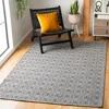 Safavieh Augustine Machine Made Area Rug, Black / Light Grey Contemporary Style Easy Care In Black