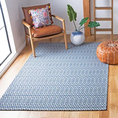 Safavieh Augustine Machine Made Area Rug, Navy / Light Grey Contemporary Style Easy Care