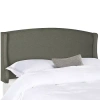 Safavieh Austin Linen Upholstered Headboard In Gray