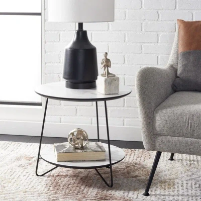 Safavieh Avani Round Side Table In Black