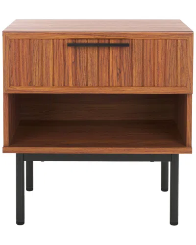 Safavieh Axelle 1-drawer Nightstand In Brown