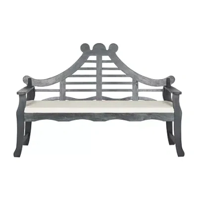 Safavieh Azusa Patio Collection Bench In Gray