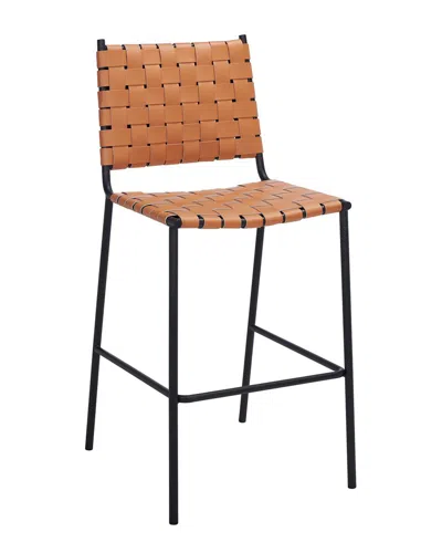 Safavieh Bahari Woven Counter Stool In Brown