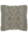 Safavieh Baird Wool-blend Pillow In Gray
