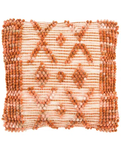 Safavieh Baird Wool-blend Pillow In Brown