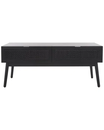 Safavieh Baisley 2 Drawer Coffee Table In Black