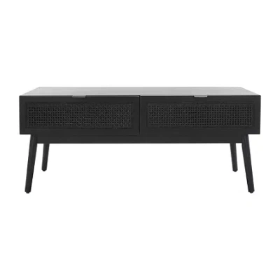 Safavieh Baisley Storage 2-drawer Coffee Table In Black