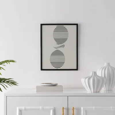 Safavieh Balancing Act Framed Wall Art In White