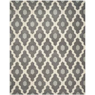 Safavieh Baldwin Geometric Hand-tufted Wool Rug In Gray
