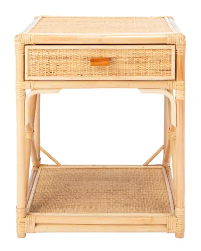 Safavieh Bali 1-drawer, 1-shelf Nightstand In Natural