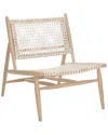 Safavieh Bandelier Leather Weave Accent Chair In Natural
