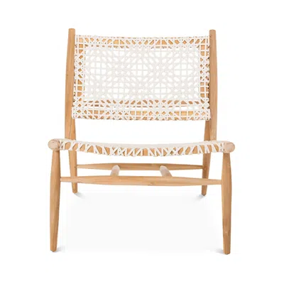 SAFAVIEH BANDELIER LEATHER WEAVE ACCENT CHAIR,ACH1000A