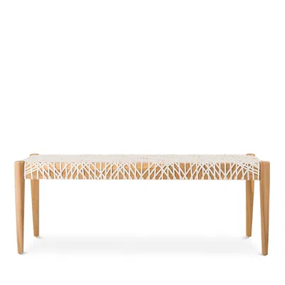 SAFAVIEH BANDELIER LEATHER WEAVE BENCH,BCH1000A