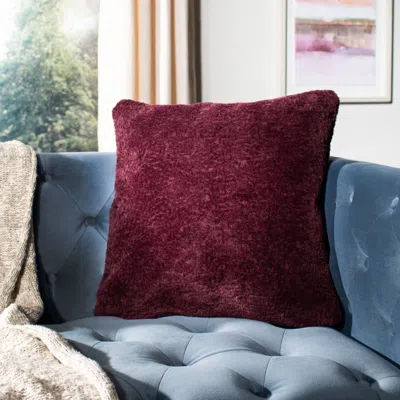 Safavieh Barica Pillow In Burgundy