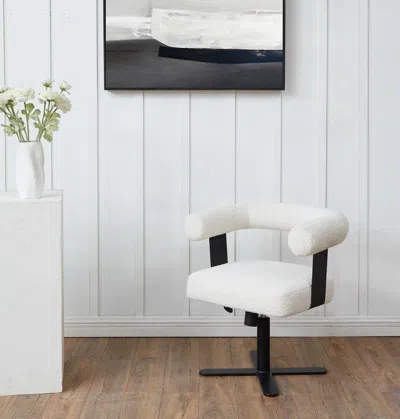 Safavieh Baron Adjustable Desk Chair In White