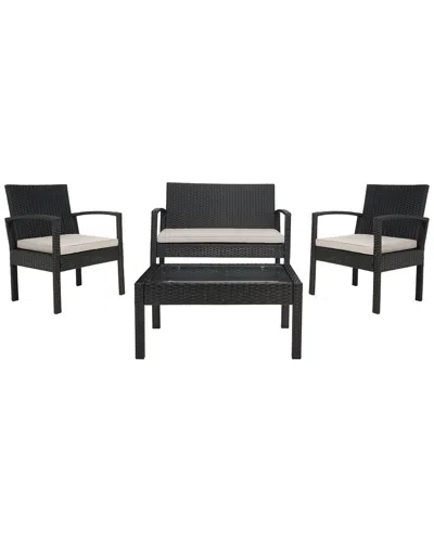 Safavieh Bassey 4pc Living Set In Black