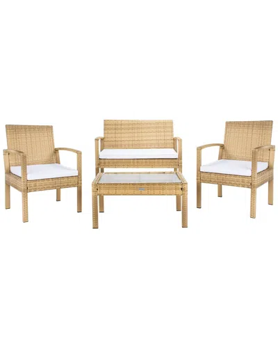 Safavieh Bassey 4pc Living Set In Natural