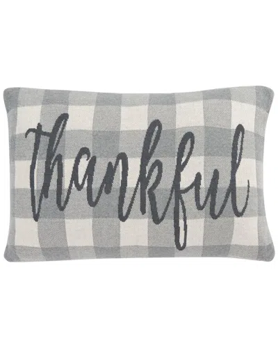 Safavieh Be Thankful Pillow In Grey