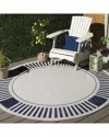 Safavieh Beach House Nautica Power-loomed Indoor/outdoor Rug In Blue
