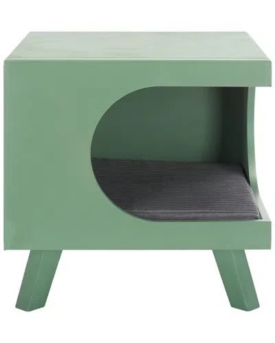Safavieh Bean Square Pet Bed In Green