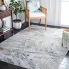 Safavieh Bel Air Machine Made Area Rug, Grey / Blue Contemporary Style Easy Care In Gray