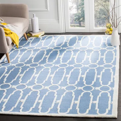 Safavieh Bella Hand Made Area Rug, Blue / Ivory Contemporary Style Non-shedding